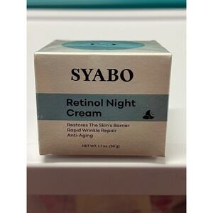 SYABO Retinol Night Cream Anti-Aging Rapid Wrinkle Repair 1.7oz 50g NEW SEALED